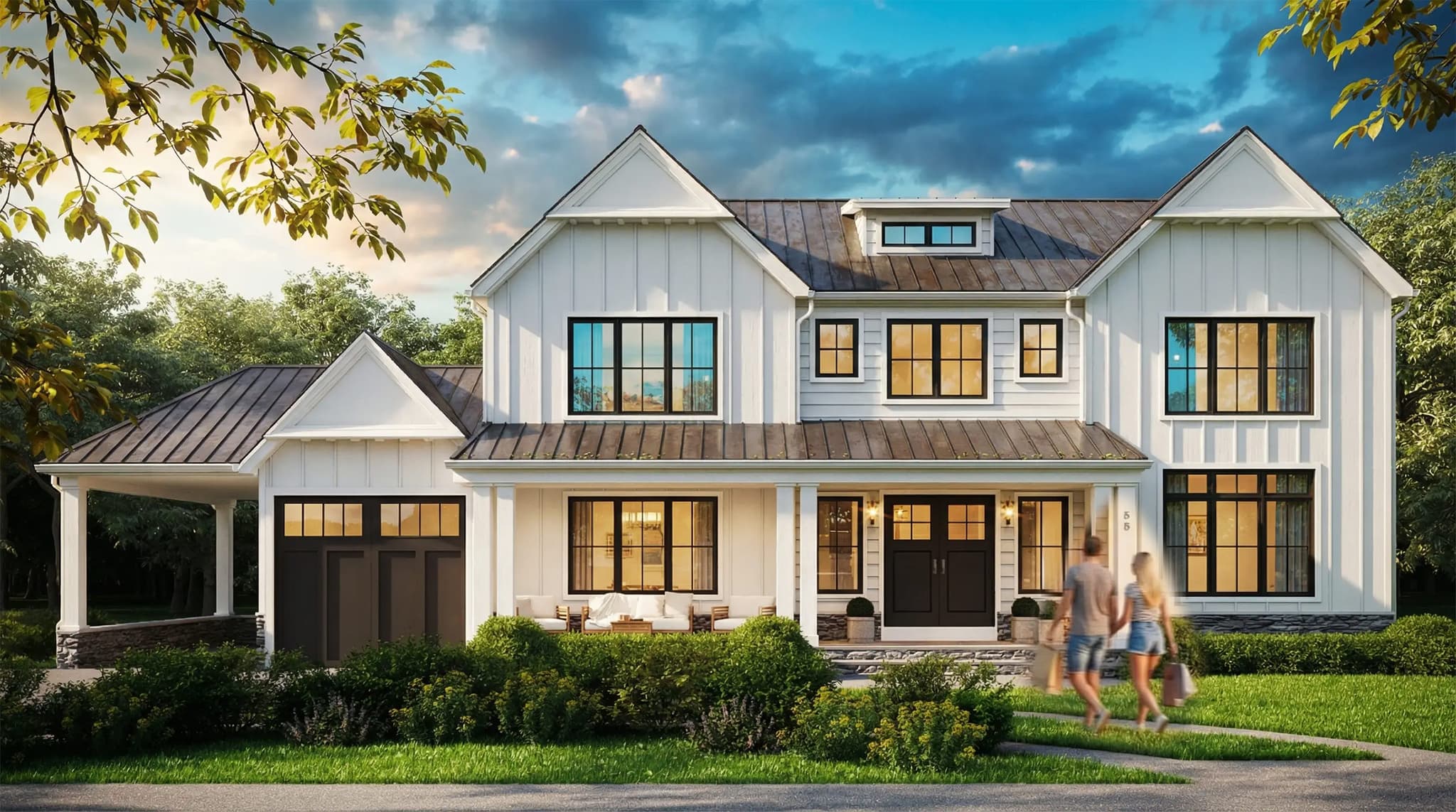 house ext 2 After Rain — architectural rendering by The Render Café