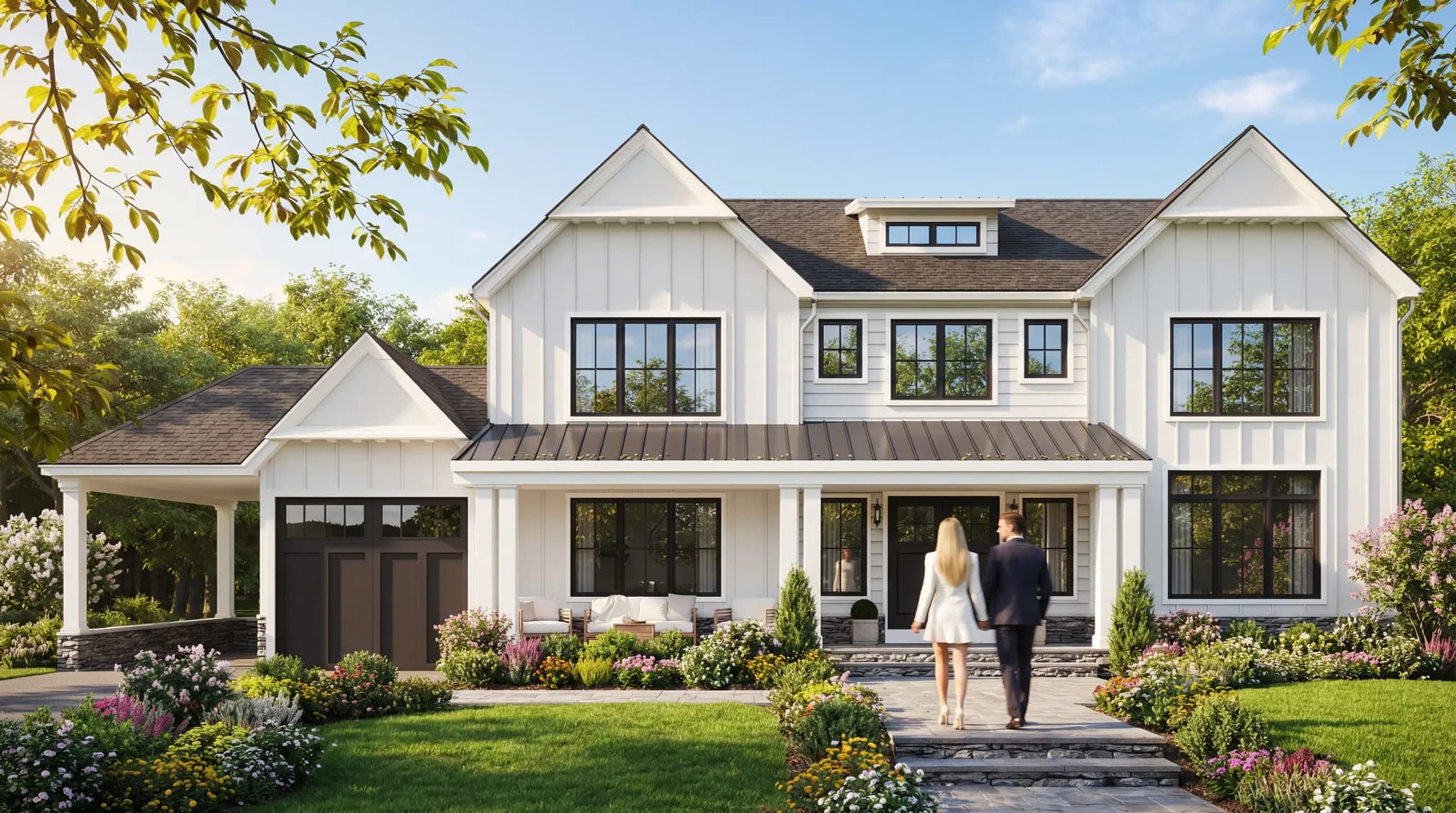 house ext 2 spring — architectural rendering by The Render Café