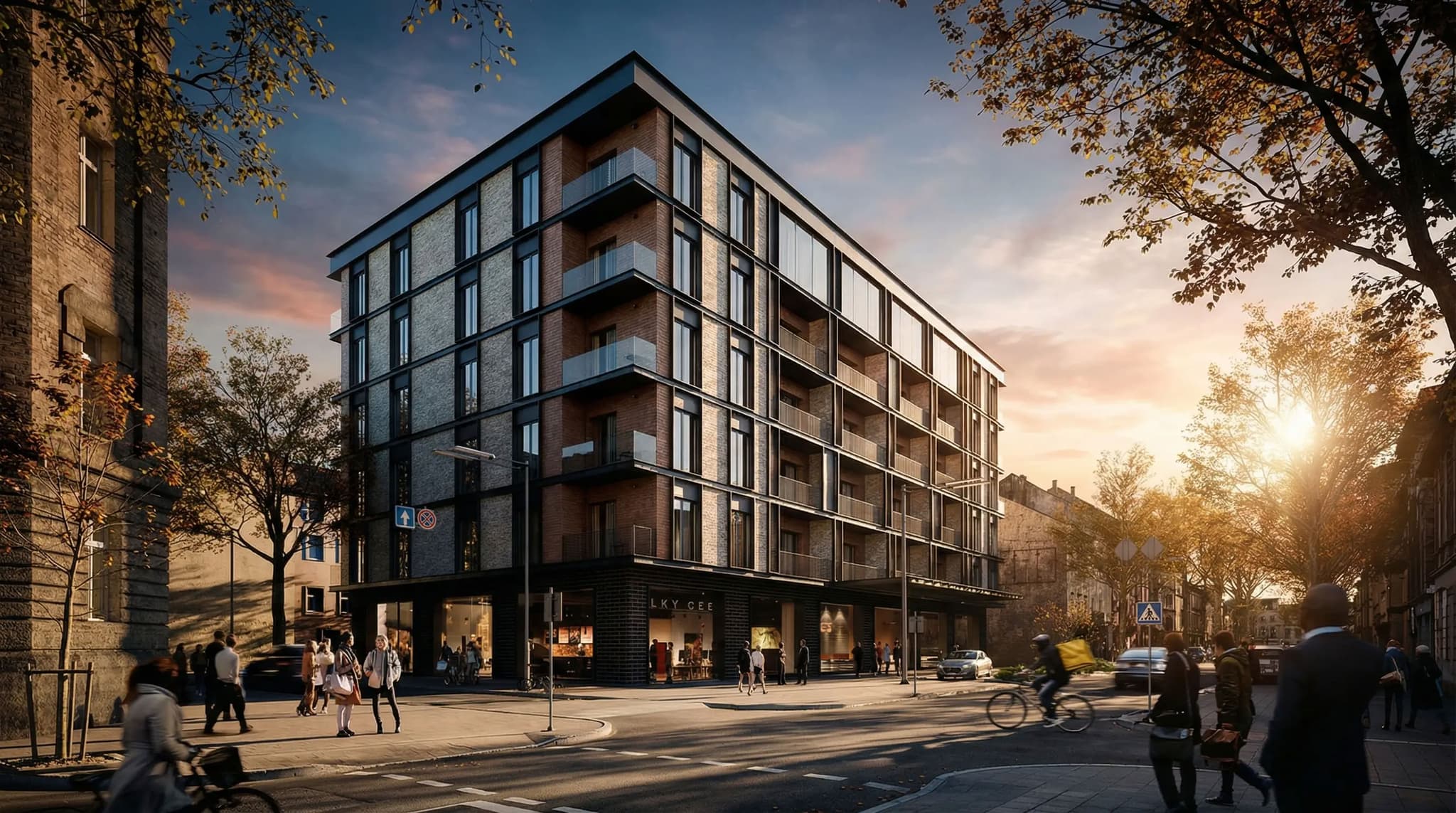 residential bldg washington cam front — architectural rendering by The Render Café