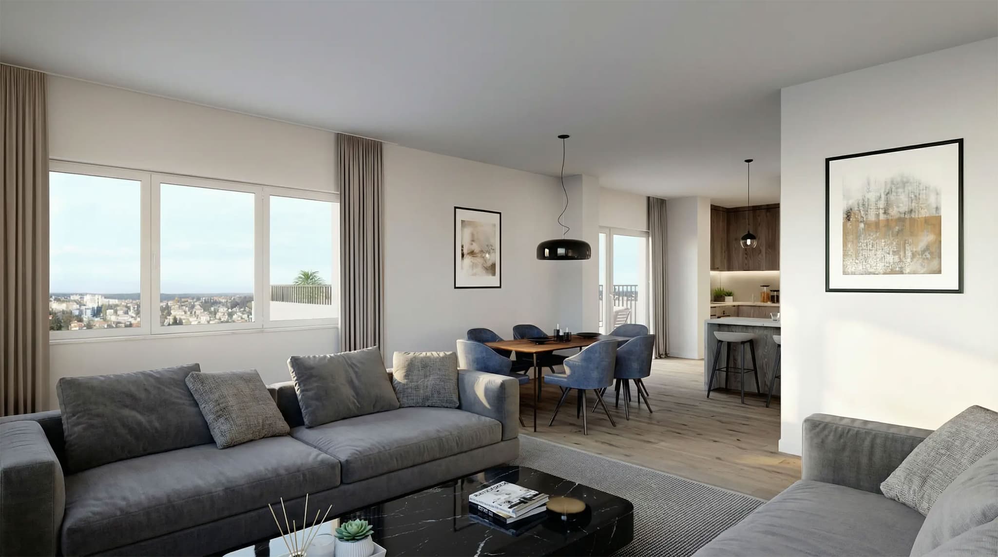 penrose interior cam 3 — architectural rendering by The Render Café